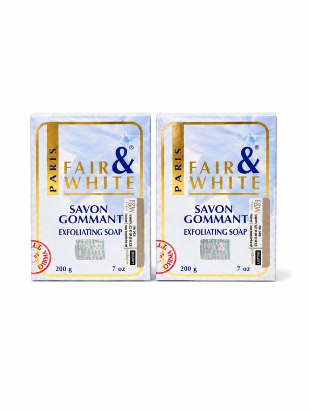 Fair and White Savon Gommant Exfoliating Soap 200g Set of 2